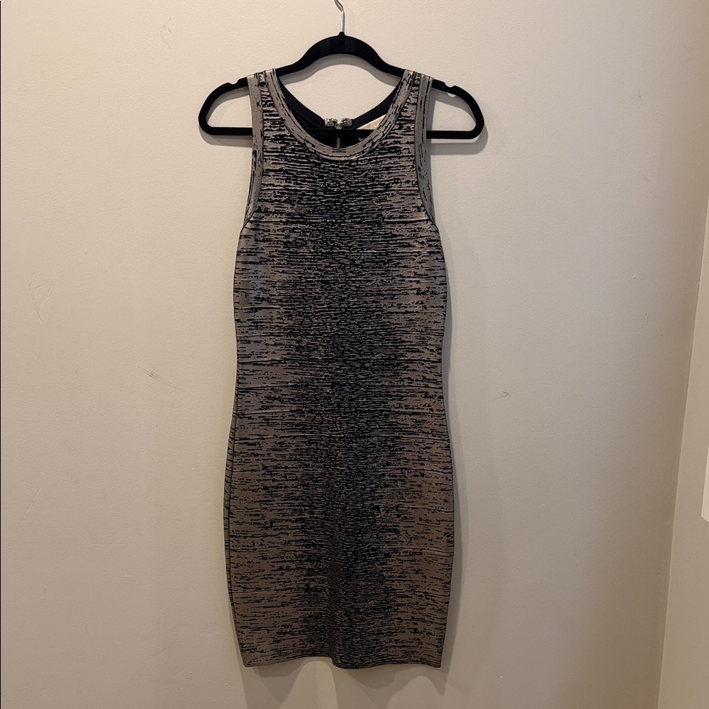 Michael Kors Black and Gold Dress